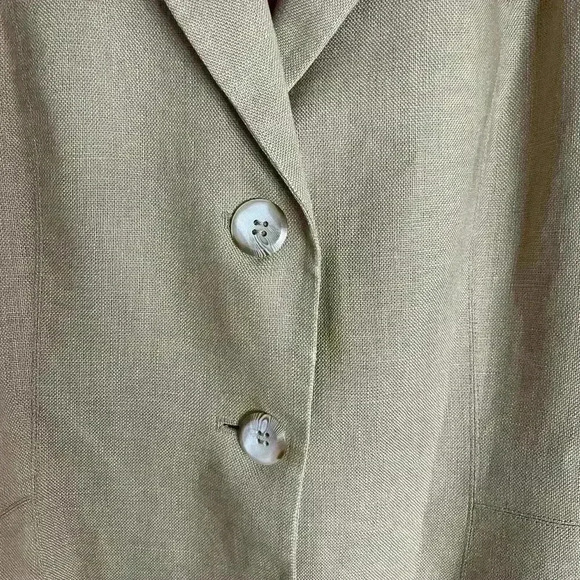 Bianca Nygard Petite  Linen Jacket with Striped Lining - Picture 3 of 8